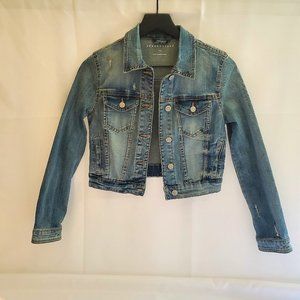 NWOT Aeropostale Distressed Jean Jacket with Pockets Size XS